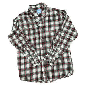 Bella Bliss Holiday Plaid Boys Button Down Shirt